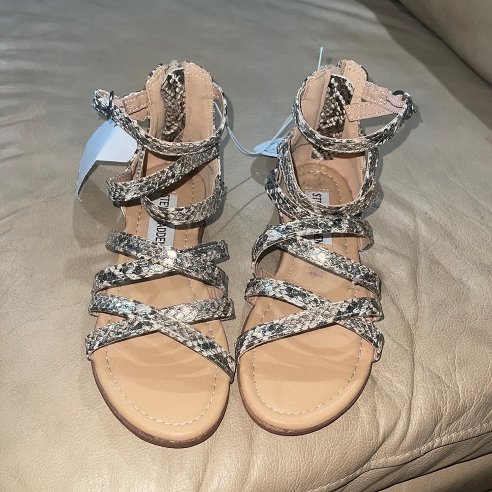 Steve Madden Faux Snakeskin Sandals - size 12M
